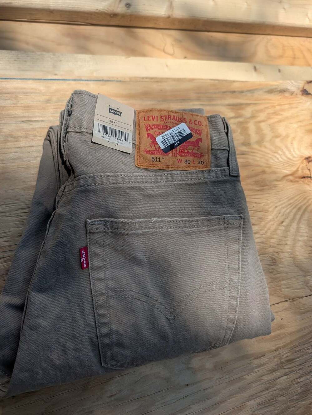 Levi's 511 Slim Jeans 30x30 Brown Cotton